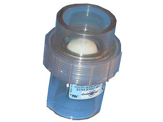Air Supply 112500 1.5" ID 2" OD 2" Spring Clear Check Valve for Blower 