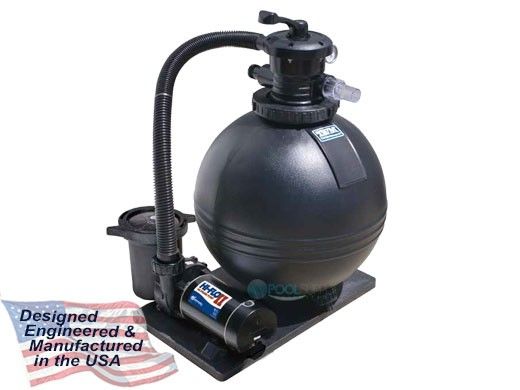 Waterway TWM 19" Sand Filter System | 1HP Pump 2 Sq. Ft. Filter | 3' NEMA Cord | 520-1910