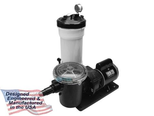 Waterway TWM-30 Above Ground Cartridge Filter System | 1/8HP Pump with Trap  25 Sq. Ft. Filter | 520-4070