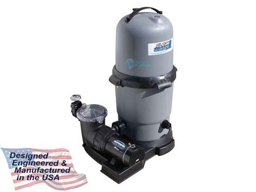 Waterway ClearWater II Above Ground Pool Deluxe Cartridge Filter System | 1HP 2-Speed Pump 75 Sq. Ft. Filter | 3' NEMA Cord | FCS075107-6