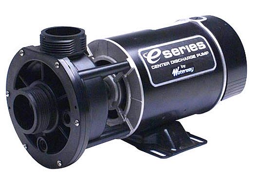 Waterway E Series Spa Pump | 1 Speed 2.0HP 115V 230V 48-Frame Center Discharge | 3410830-15