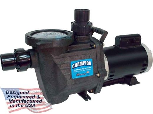 Waterway Champion 56-Frame 1HP Standard Efficiency Maximum Rated 2-Speed Pool Pump 230V | CHAMPS-210