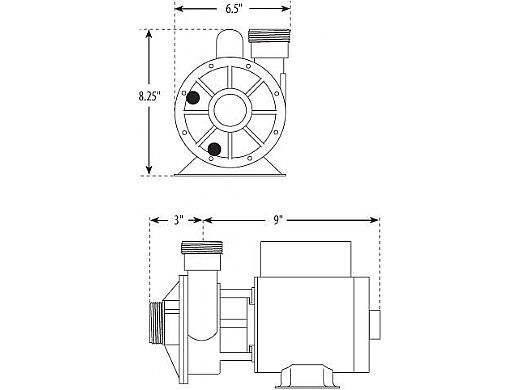 Waterway Iron Might Circulation Pump | 0.125HP 115V 60HZ 48-Frame Motor | 3410030-1E