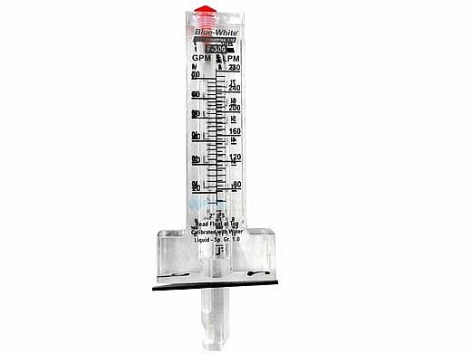 Blue White 2" Low Flow PVC Flow Meter 15-70 GPM | F-30200PR