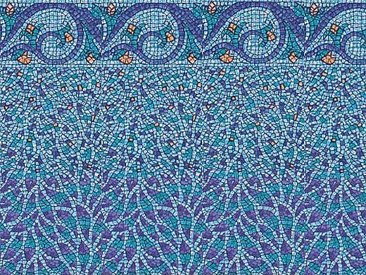 Emerald isle 15x26' Oval Heavy Gauge Unibead 48" Tall Liner | LI1526TSU25