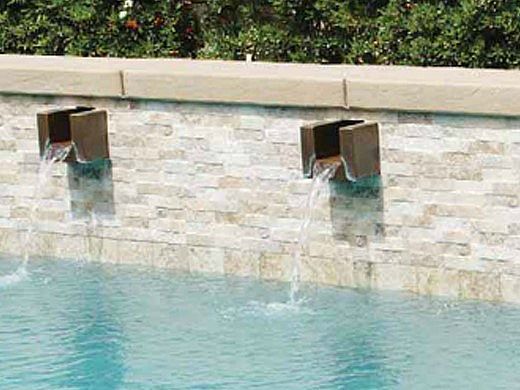 National Pool Tile Sim. Stackstone 6x16 Corner Tile | Classic Beige