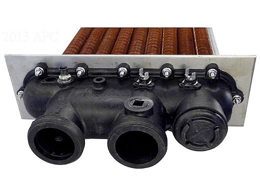 Raypak Cupro Nickel Heat Exchanger Complete with Polymer Heads Units Prior to 7-13 | 010356F