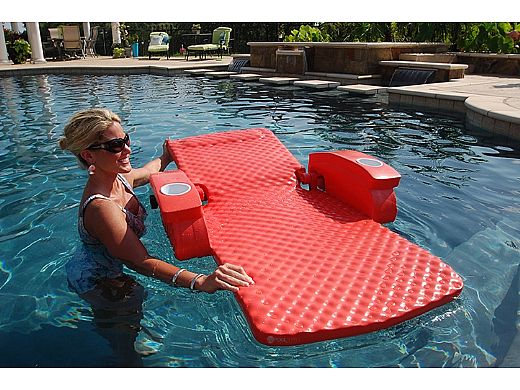 super soft adjustable recliner pool lounger
