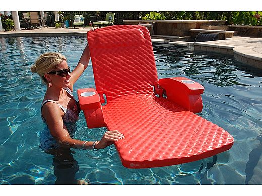 super soft adjustable recliner pool lounger