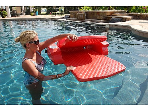 super soft adjustable recliner pool lounger