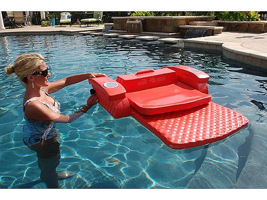 super soft adjustable recliner pool lounger