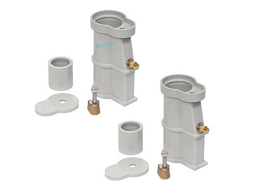 SR Smith Plastic Anchor Kit with 2 Anchors & Black Sealed Steel Escutcheons | 69-209-200-VB