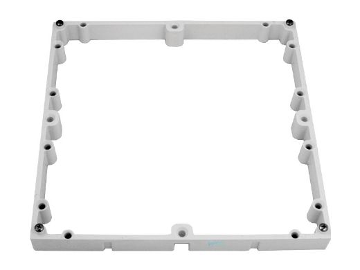 AquaStar 16" Square Anti-Entrapment Suction Outlet Cover, Mud Frame and Retro-Adapter Sub-Frame for 12" Square 3/4" Deep Retrofits (VGB Series) | Black | 1216102