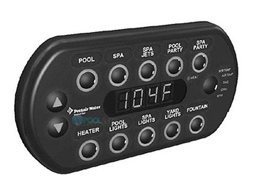 Pentair SpaCommand Spa-side Wired Remote with LED Screen | 150' Cable Black | 521176