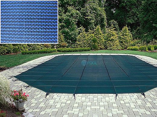 Arctic Armor 18-Year Standard Mesh Safety Cover | Rectangle 16' x 32' Blue | WS330BU