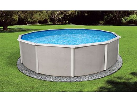 Belize 18' Round Steel Wall Pool 48" Tall without Liner | NB2504