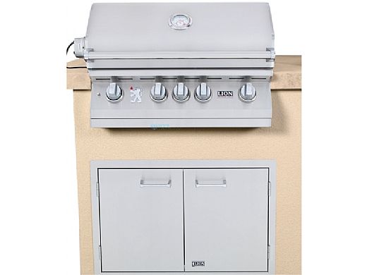 Lion Premium Grill Islands Resort Q with Rock or Brick Natural Gas | 90110NG
