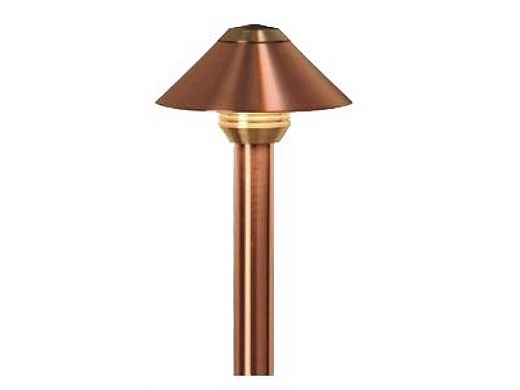 FX Luminaire BellaDonna Incandescent Path Light with 18" Riser  | Copper | 20W | BD-20-18R-CU