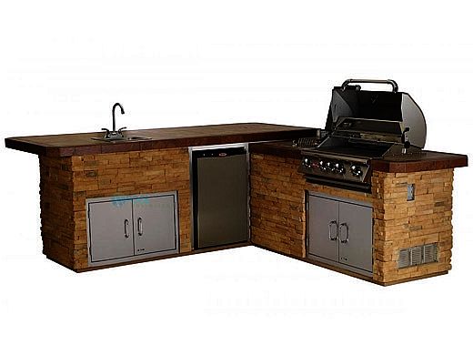 Bull Outdoor Products Gourmet Q Island in Rock or Brick | 31021