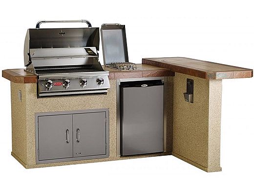 Bull Outdoor Products Luxury Q Island in Stucco | 31026