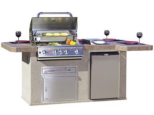 Bull Outdoor Products Power BBQ Island in Stucco | 31008