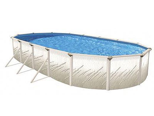 Pretium 12'X24' Oval 52" Steel Wall Pool Assy Only w/ Skimmer & Return | Pool Only | PPREGXDUN-CH122452SSSTSSFB0-WS