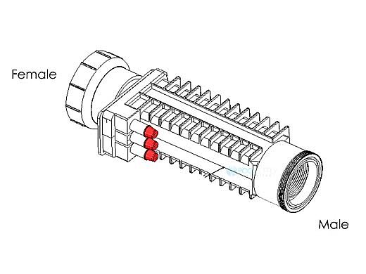 AutoPilot Pool Pilot Professional Male Female Spacer Cell | Commercial Units Only | 938-SC