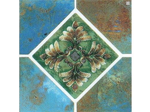 Fujiwa Tile Joya Akron Series Pattern Tile  | Albi Blue | JOYA502