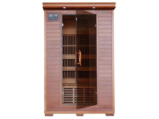 HeatWave Yukon 2-Person Cedar Infrared Sauna with 6 Carbon Heaters | SA1309