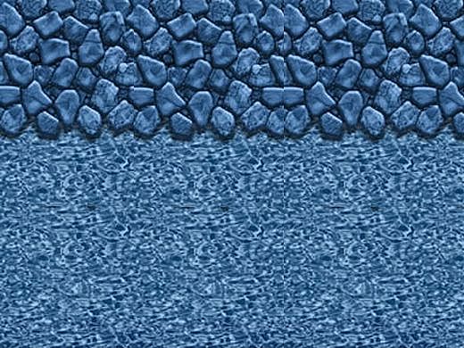 Blue Wave 21'X41' Oval Boulder Swirl Heavy Gauge Overlap Style Liner NL364436 | LI2141BSO25