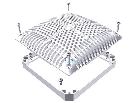 Hayward Frame and Grate 9"x9" High Flow White | WGX1031BHF2