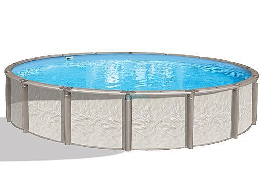 Azor 24' Round 54" Tall Pool with Skimmer | Pool Only | PAZO-2454RRRRRRI10