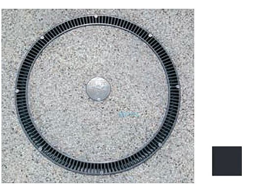 AquaStar 20" Full Circle Suction Outlet with Hydrostatic Valve and Collector Tube | Black | FCHV102
