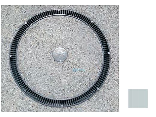 AquaStar 20" Full Circle Suction Outlet with Hydrostatic Valve and Collector Tube | Light Gray | FCHV103