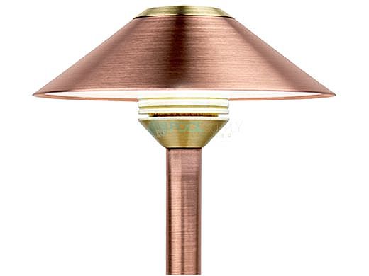 FX Luminaire CB 1 LED Path Light | Copper | 12" Riser | CB1LED12RCU KIT