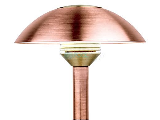 FX Luminaire CV 1 LED Pathlight | Copper Finish | 12" Riser | CV-1LED-12R-CU KIT