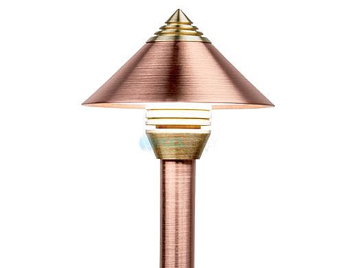 FX Luminaire EA 1 LED Path Light | Copper | 12" Riser | EA1LED12RCU KIT