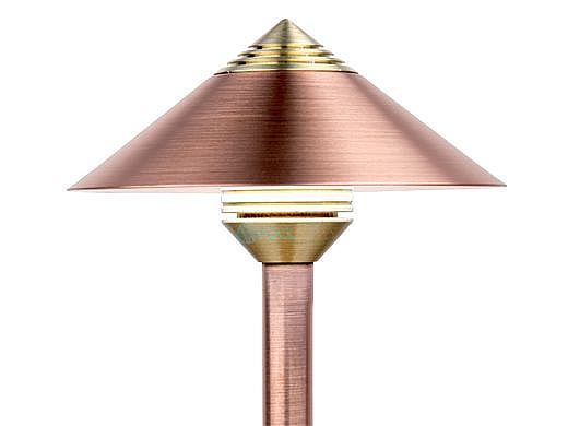 FX Luminaire QF 1 LED Path Light | Copper | 12" Riser | QF1LED12RCU KIT