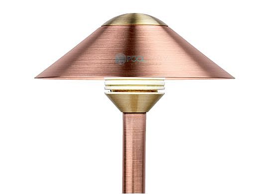 FX Luminaire CA 3 LED Path Light | Copper | 12" Riser | CA3LED12RCU KIT