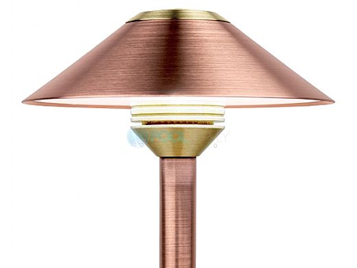FX Luminaire CB 3 LED Pathlight | Copper Finish | 12" Riser | CB-3LED-12R-CU KIT