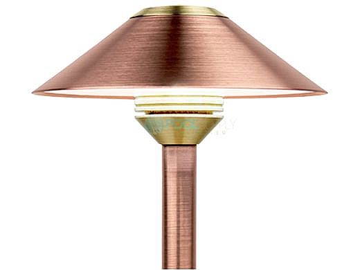 FX Luminaire CB 3 LED Path Light | Copper | 12" Riser | CB3LED12RCU KIT