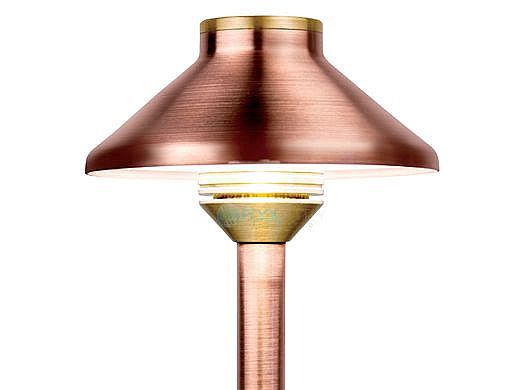 FX Luminaire JS 3 LED Path Light | Copper | 12" Riser | JS3LED12RCU KIT