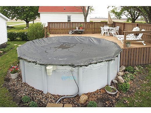 Arctic Armor Winter Cover | 12' x 24' Oval for Above Ground Pool | 20-Year Warranty | WC9821