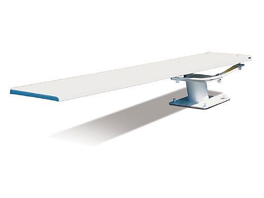 SR Smith Cantilever Jump Stand and Frontier III Board Complete | 8' Pebble with Clear Tread | 68-210-59823