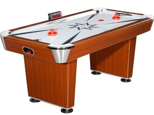 Hathaway Midtown 6-Foot Air Hockey Table with LED Scoring | Cherry Finish | NG1037 BG1037