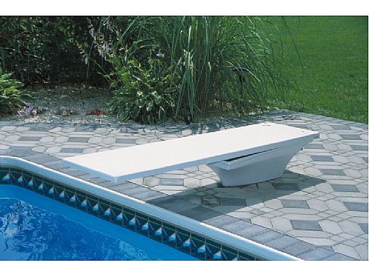 SR Smith Flyte-Deck II Stand and Fibre-Dive Board Complete | 6' Radiant White with White Tread | 68-209-7362