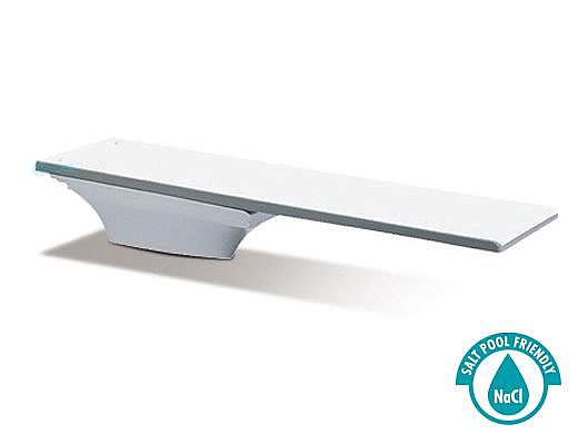 SR Smith Flyte-Deck II Stand and Fibre-Dive Board Complete | 6' Pewter Gray with White Tread | 68-210-73620