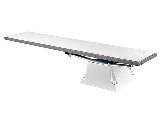 SR Smith Supreme Jump Stand with Frontier lll Board Complete | 8' Radiant White with White Tread | 68-209-6182