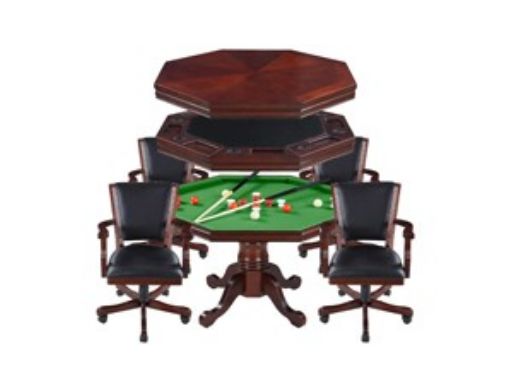Hathaway Kingston Walnut 3-in-1 Poker Table Hathaway Kingston Walnut 3-in-1 Poker Table
