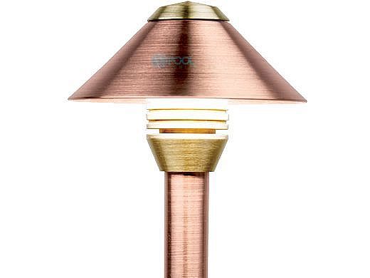 FX Luminaire BD LED Path Light | 1 LED | 8 Riser | Bronze Metallic | BD1LED8RBZ KIT